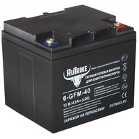 Аккумулятор RuTrike 6-GFM-40 Аккумулятор RuTrike 6-GFM-40