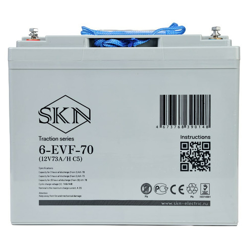 Аккумулятор SKN 6-EVF-70 (12V73A/H C5)