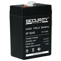 Аккумулятор Security Force SF 6045 Аккумулятор Security Force SF 6045