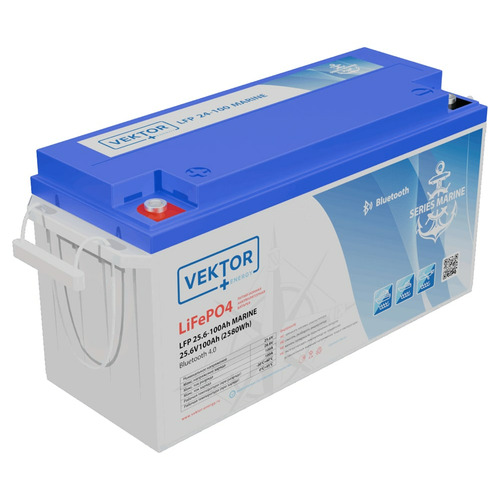Аккумулятор Vektor Energy LFP 25,6-100 MARINE Series Smart BMS 100A (Bluetooth 4.0)