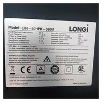 Солнечный модуль Longi Solar 360M LR4-60HPB-360W (Black Profile)