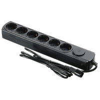 Сетевой фильтр Ippon BK112 1.8м (6 розеток) черный для ИБП Сетевой фильтр Ippon BK112 1.8м (6 розеток) черный для ИБП