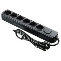 Сетевой фильтр Ippon BK212-16 1.8м (6 розеток) черный Сетевой фильтр Ippon BK212-16 1.8м (6 розеток) черный
