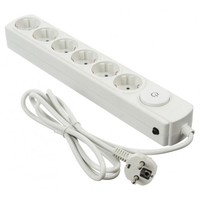 Сетевой фильтр Ippon BK212-16 1.8м (6 розеток) белый Сетевой фильтр Ippon BK212-16 1.8м (6 розеток) белый