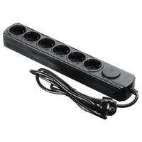 Сетевой фильтр Ippon BK252-16 5м (6 розеток) черный Сетевой фильтр Ippon BK252-16 5м (6 розеток) черный