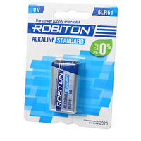 Батарея ROBITON STANDARD 6LR61 9V BL1 12288 Батарея ROBITON STANDARD 6LR61 9V BL1 12288