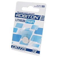 Элемент питания ROBITON PROFI R-CR1220-BL1 CR1220 BL1 13058 Элемент питания ROBITON PROFI R-CR1220-BL1 CR1220 BL1 13058