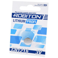 Элемент питания ROBITON PROFI R-CR1216-BL1 CR1216 BL1 14626 Элемент питания ROBITON PROFI R-CR1216-BL1 CR1216 BL1 14626