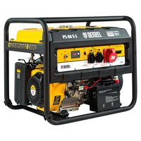 Бензиновый генератор PS 80 E-3, 6,6 кВт, 400 В, 25 л, электростартер Denzel Бензиновый генератор PS 80 E-3, 6,6 кВт, 400 В, 25 л, электростартер Denzel