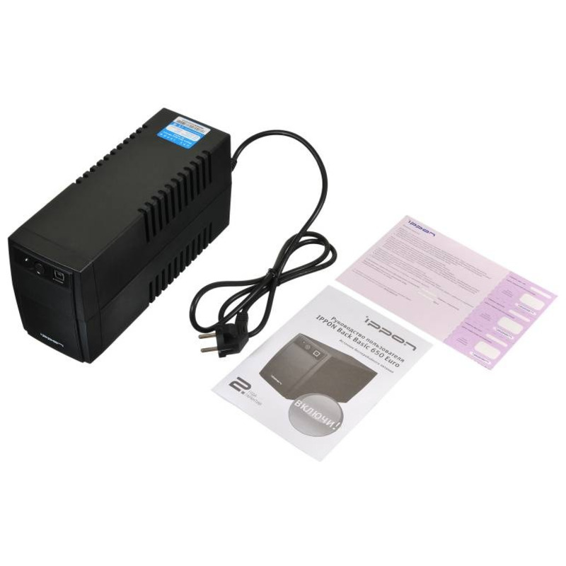 ИБП Ippon Back Basic 650 Euro 360 Вт 650 ВА Черный