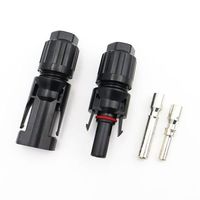 Коннектор MC4 AB 60А для подключения солнечных панелей (комплект) Коннектор MC4 AB 60А для подключения солнечных панелей (комплект)