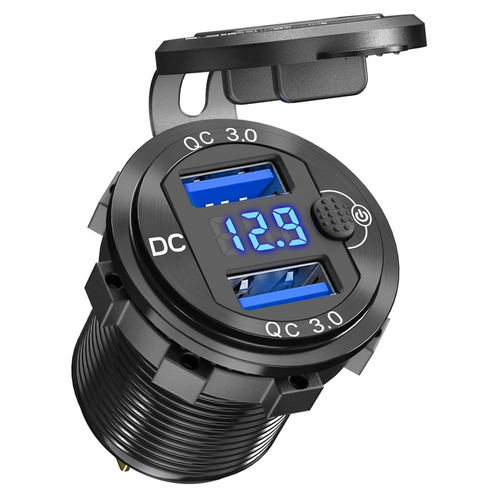 Автомобильная зарядка с вольтметром 35 Вт