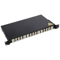 Оптический кросс (бокс) ЦМО 19", 1U, до 24 портов, цвет черный БОН-19-1-24-9005 Оптический кросс (бокс) ЦМО 19", 1U, до 24 портов, цвет черный БОН-19-1-24-9005