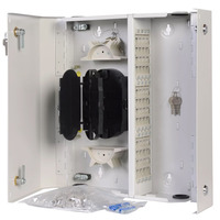 Оптический кросс (бокс) настенный ЦМО, две двери, 2 замка, до 48 портов БОН-Н-48.2