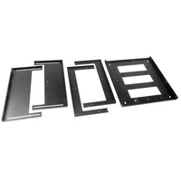 Кронштейн телекоммуникационный настенный ЦМО 12U, регулируемая глубина 300-450 мм, цвет черный КНО-М-12U-9005