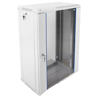 Шкаф телекоммуникационный настенный ЦМО разборный ЭКОНОМ 18U (600 × 350) дверь стекло, цвет черный ШРН-Э-18.350-9005 Шкаф телекоммуникационный настенный ЦМО разборный ЭКОНОМ 18U (600 × 350) дверь стекло, цвет черный ШРН-Э-18.350-9005