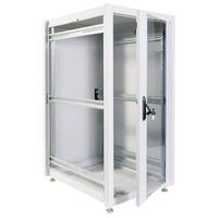 Шкаф телекоммуникационный напольный ЦМО ЭКОНОМ 24U (600 × 1000) дверь стекло, дверь металл ШТК-Э-24.6.10-13АА