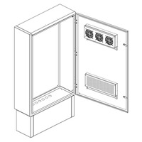 Термошкаф с монтажной панелью (ШxВxГ): 800х1200х400 мм Термошкаф с монтажной панелью (ШxВxГ): 800х1200х400 мм