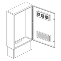 Термошкаф с монтажной панелью (ШxВxГ): 800х1600х500 мм Термошкаф с монтажной панелью (ШxВxГ): 800х1600х500 мм