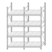 Стеллаж металлический СтА 4.2-2040х1665х605 мм Стеллаж металлический СтА 4.2-2040х1665х605 мм
