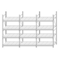 Стеллаж металлический СтА 4.3-2040х3220х605 мм Стеллаж металлический СтА 4.3-2040х3220х605 мм