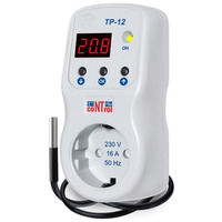 Терморегулятор в розетку NOVATEK TP-12-2 Датчик 1,8 м снизу Терморегулятор в розетку NOVATEK TP-12-2 Датчик 1,8 м снизу